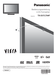 Bedienungsanleitung Panasonic TX-D37LT84F Viera LCD fernseher