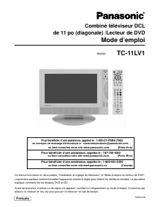 Mode d’emploi Panasonic TC-11LV1 Téléviseur LCD