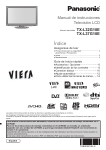 Manual de uso Panasonic TX-L32G10E Viera Televisor de LCD