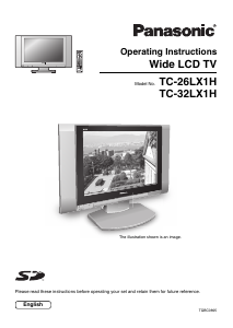 Manual Panasonic TC-32LX1H LCD Television
