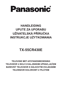 Handleiding Panasonic TX-55CR430E LCD televisie