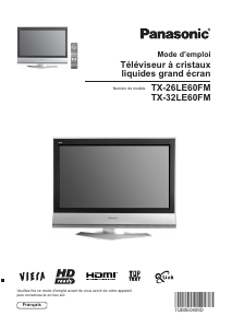 Mode d’emploi Panasonic TX-32LE60FM Viera Téléviseur LCD