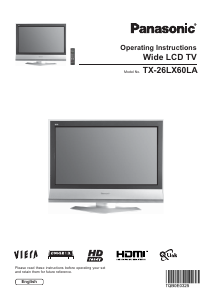 Handleiding Panasonic TX-26LX60LA Viera LCD televisie