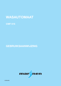 Handleiding Marijnen CMF 616 Wasmachine