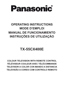 Manual de uso Panasonic TX-55CX400E Televisor de LCD