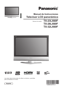Manual de uso Panasonic TX-23LX60F Televisor de LCD