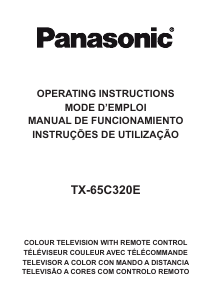 Mode d’emploi Panasonic TX-65C320E Téléviseur LCD