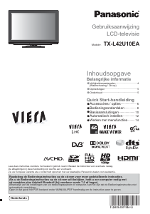 Handleiding Panasonic TX-L42U10EA Viera LCD televisie