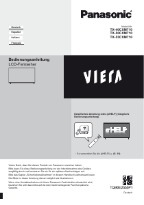 Manual de uso Panasonic TX-40CXM710 Viera Televisor de LCD