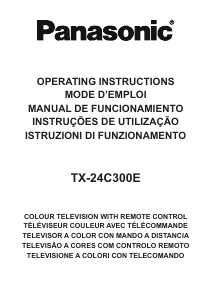 Manual de uso Panasonic TX-24C300E Televisor de LCD