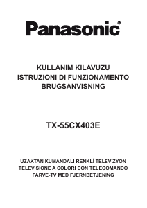 Kullanım kılavuzu Panasonic TX-55CX403E LCD televizyon