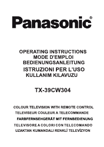 Manual Panasonic TX-39CW304 LCD Television