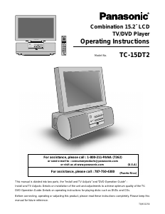 Manual Panasonic TC-15DT2 LCD Television