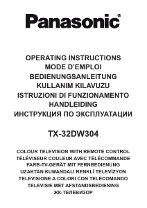 Manual Panasonic TX-32DW304 LCD Television