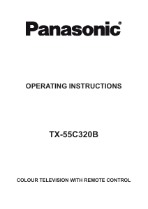 Manual Panasonic TX-55C320B LCD Television