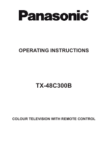 Manual Panasonic TX-48C300B LCD Television