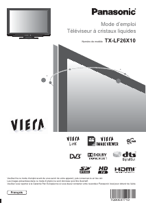 Mode d’emploi Panasonic TX-LF26X10 Viera Téléviseur LCD