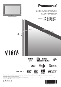 Bedienungsanleitung Panasonic TX-L32GS11 Viera LCD fernseher
