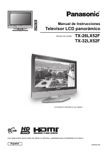 Manual de uso Panasonic TX-32LX52F Televisor de LCD