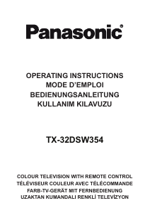 Manual Panasonic TX-32DSW354 LCD Television