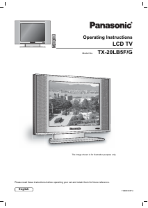 Manual Panasonic TX-20LB5FG LCD Television