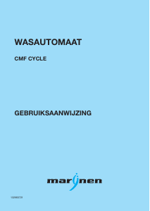 Handleiding Marijnen CMF Cycle Wasmachine