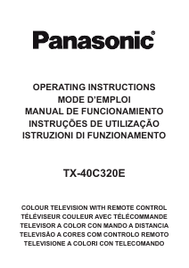 Manual Panasonic TX-40C320E Televisor LCD