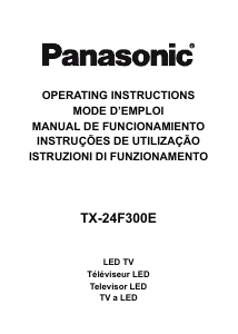 Manual de uso Panasonic TX-24F300E Televisor de LCD