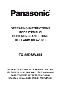 Mode d’emploi Panasonic TX-55DSW354 Téléviseur LCD