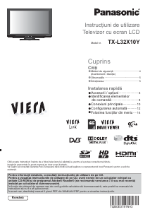 Manual Panasonic TX-L32X10Y Viera Televizor LCD