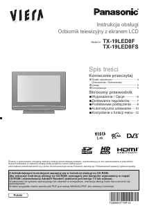 Instrukcja Panasonic TX-19LED8F Viera Telewizor LCD