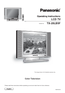 Bedienungsanleitung Panasonic TX-20LB5F LCD fernseher