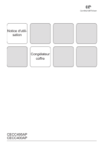 Mode d’emploi Continental Edison CECC495AP Congélateur