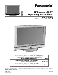 Handleiding Panasonic TC-22LT1 LCD televisie