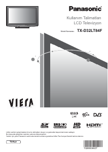 Kullanım kılavuzu Panasonic TX-D32LT84F Viera LCD televizyon