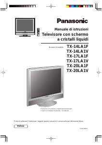 Manuale Panasonic TX-14LA1V LCD televisore