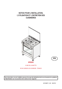 Mode d’emploi Continental Edison CECP8050MI Cuisinière