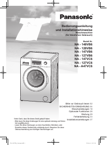 Bedienungsanleitung Panasonic NA-128VB6WDE Waschmaschine