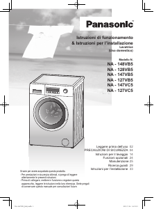 Manuale Panasonic NA-148VB5WTA Lavatrice