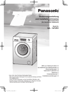 Bedienungsanleitung Panasonic NA-147VR1 Waschmaschine
