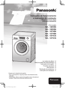Manual Panasonic NA-127VB6WES Máquina de lavar roupa