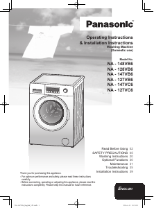 Manual Panasonic NA-127VC6WGB Washing Machine