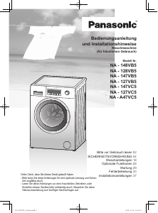 Bedienungsanleitung Panasonic NA-148VB5WDE Waschmaschine