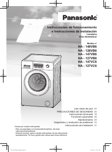 Manual de uso Panasonic NA-128VB6WES Lavadora
