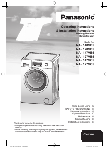Manual Panasonic NA-147VB5WGB Washing Machine
