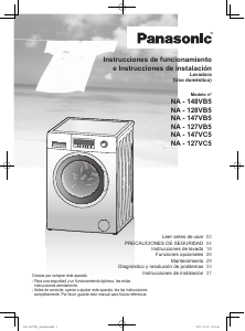 Manual de uso Panasonic NA-147VC5WES Lavadora