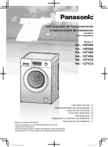 Manual de uso Panasonic NA-147VC6WES Lavadora