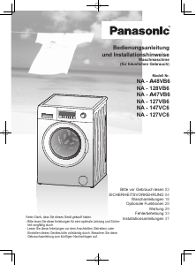 Bedienungsanleitung Panasonic NA-A47VB6WDE Waschmaschine