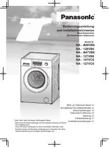 Bedienungsanleitung Panasonic NA-A48VB6WDE Waschmaschine