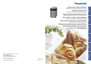 Manuale Panasonic SD-ZB2502BXE Macchina per il pane